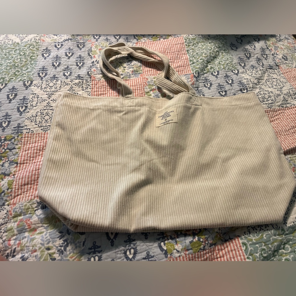 Sézane corduroy reusable tote bag NWOT